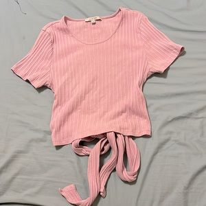 Pinkish purple crop top